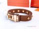 AAA Replica Hermes Leather Bracelet with Rose Gold Buckle (6)_th.jpg